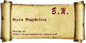 Buza Magdolna névjegykártya