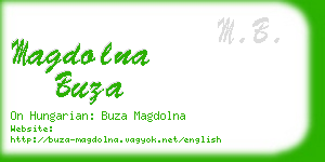 magdolna buza business card